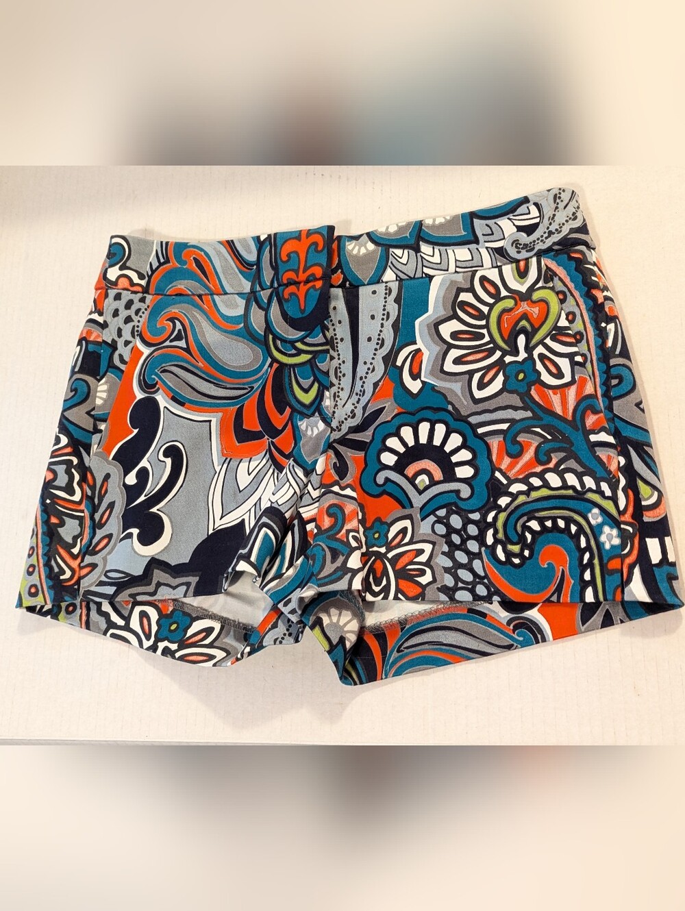 J.Crew NwOT Wms Wild Floral Paisly Shorts Sz 00 3” Inseam Preppy Summer Pockets